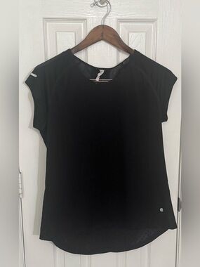 Champion Black Short Sleeve Athletic Tee